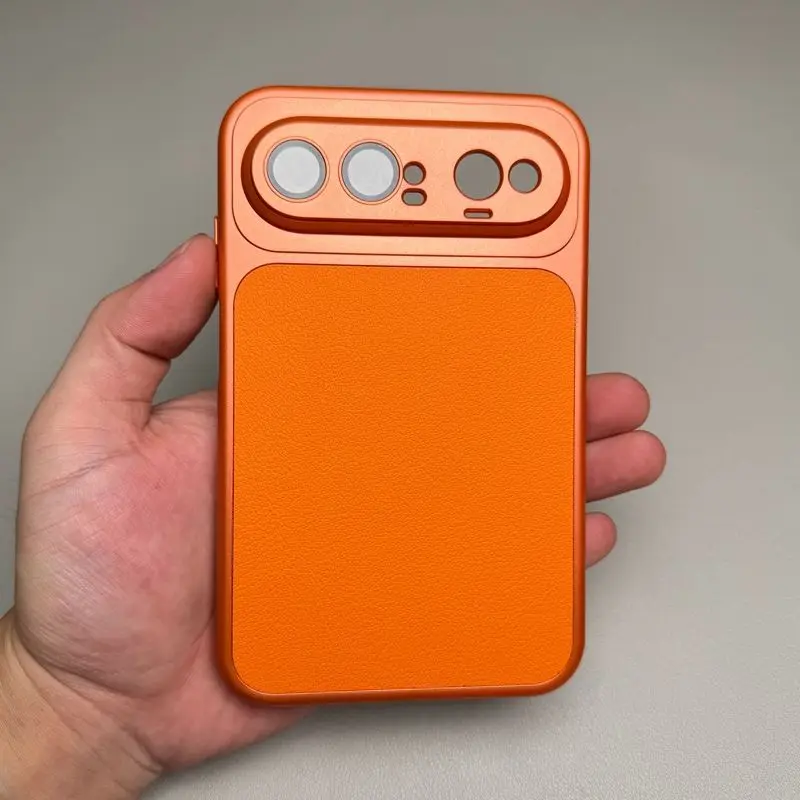 Luxury Matte Leather Back Cover Case for Pura X View - Enhanced Lens Protection