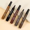 5 Colors Microblading Eyebrow Pen Waterproof Liquid Eyebrow Pencil Long Lasting Eyebrow Pen 4 Points Eye Brow Pen Cosmetics 6