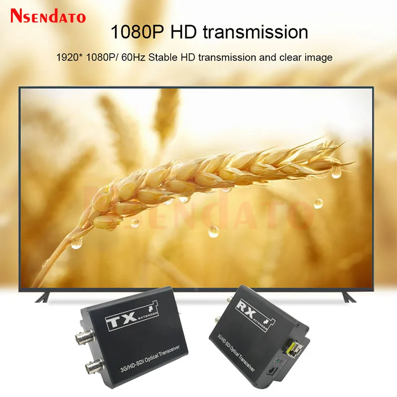 3G HD SDI Fiber Video Transmission System 20Km 1080P SDI to Fiber Optic Video Transmitter Receiver Kit Supoort Battery SDI Loop