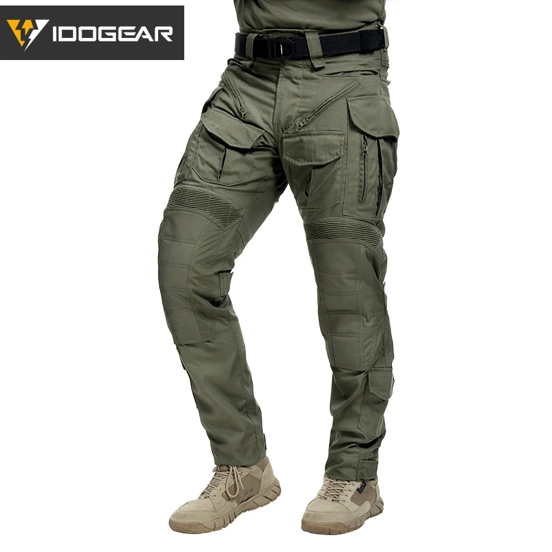 Pantalon combat lourd IDOGEAR G5 anti-déchirure pêche chasse - 3D cut imperméable multi-poches 3215