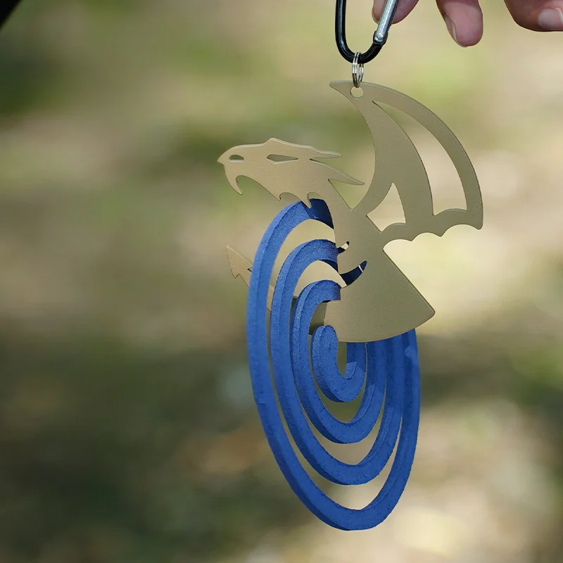 Outdoor Dragon Hook, Portable Creative Metal Mosquito Coil Rack Multi-purpose Storage Buckle, Camping Equipment Camping Gear