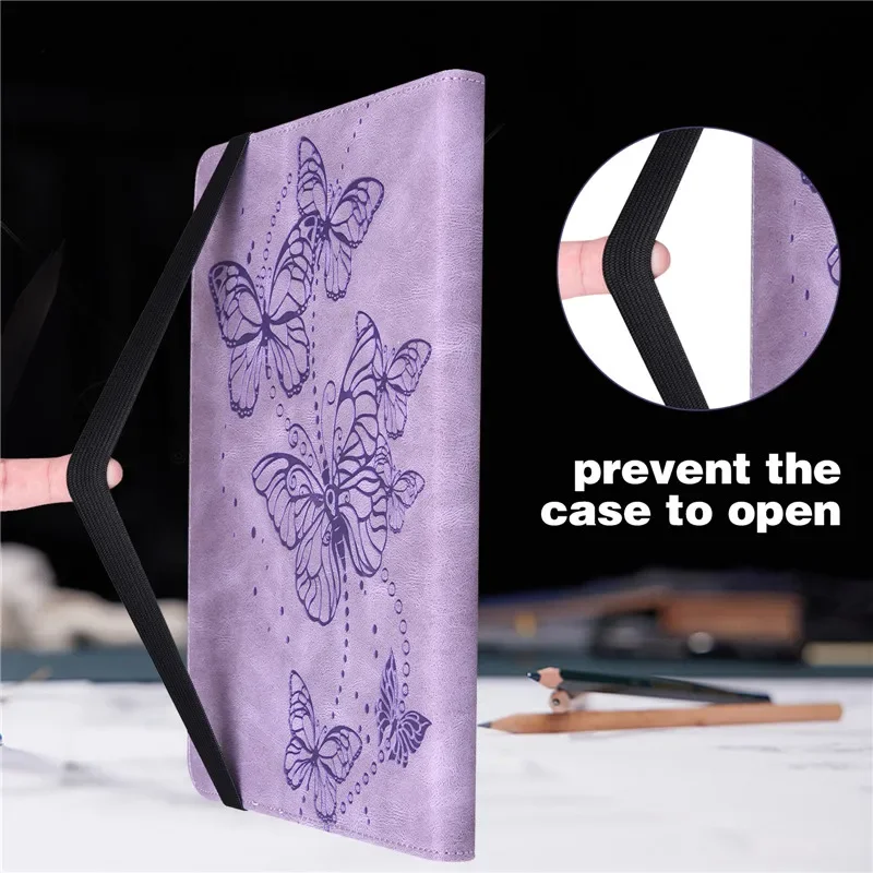 Soft Tpu Back Case para Xiaomi Redmi Pad se Linda Flor e Borboleta Capa em Relevo para Crianças 11 2023 - Imagem 5