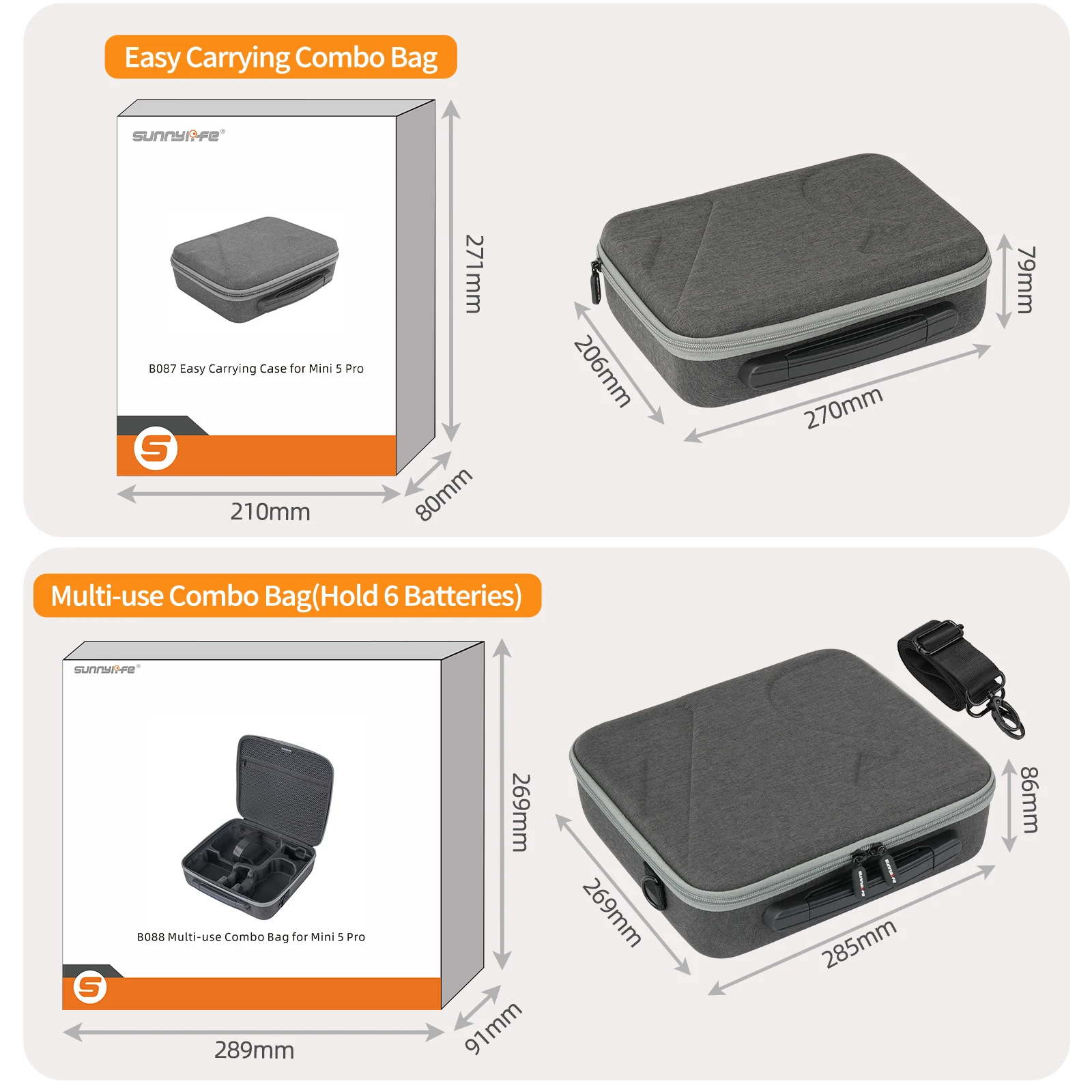 Tragbare Schulter Lagerung Tasche Für DJI Mini 5 Pro Reise Carring Fall Handheld Fall Für DJI RC 2/RC N2 Drone Zubehör – Detail 22