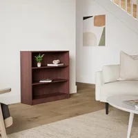 Mahogany Laminate Bookcase, 36" x 36" x 12" 2