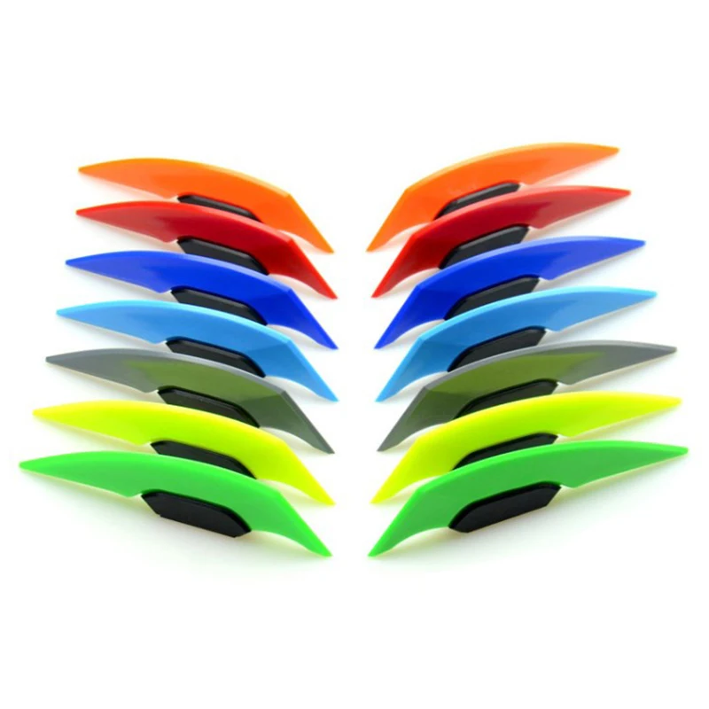 Motorcycle Accessories Motorcycle Winglet 1Pair Universal Motorcycle Winglet Aerodynamic Spoiler Dynamic Wing Decoration Sticker for Motorbike Scooter