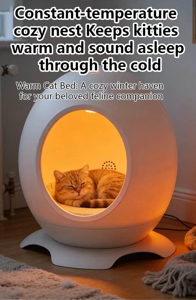 Smart Pet Houses Kennel with Constant Temperature Control White Noise Cat Bed Warm and Cool 2
