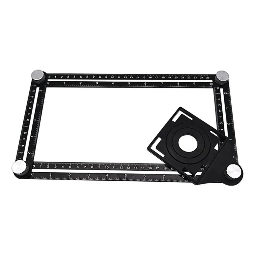1PC Construction Tools Multi Angle Measuring Ruler Aluminum Folding Positioning Ruler Professional DIY Wood Tile Flooring Punch measuring ruler