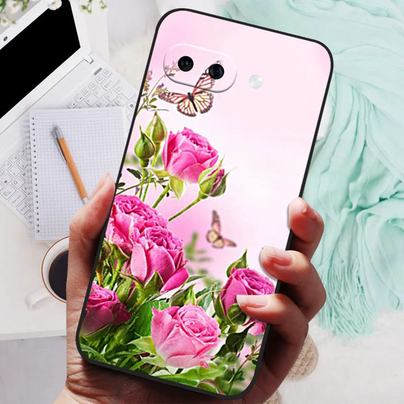 Cartoon Silicone Back Cover Phone Case - Soft Bumper Coque