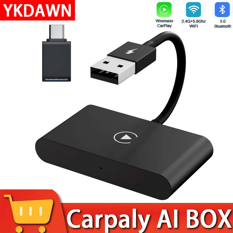 Беспроводной адаптер CarPlay для Android/Apple проводной беспроводной адаптер Carplay подключи и работай USB подключение автомобильный адаптер с USB