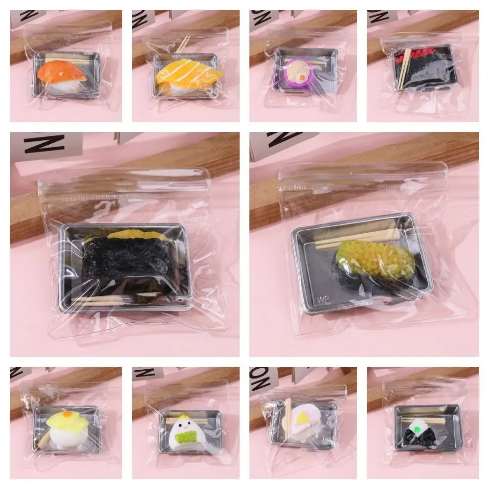 Novelty Anti-stress Simulation Food Squeeze Toy Soft Tpr Slow Rebound Toy Pudding Shape Sushi Stress Relief Toy Office Workers