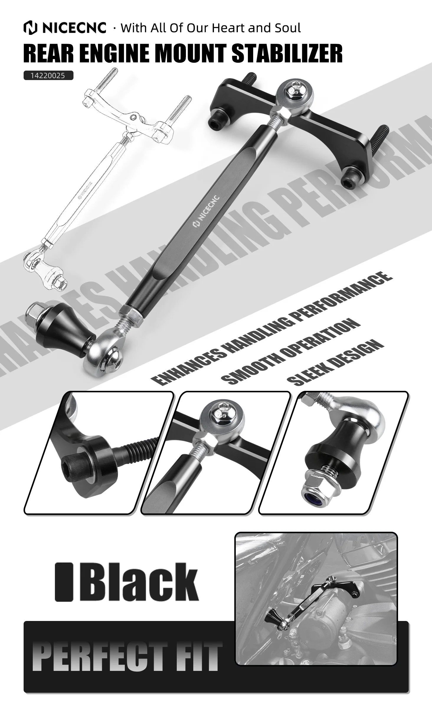 Für Harley M8 Touring Stabilisator passend für Road King/Special/Classic FLHR/XS FLHRC Street Glide FLHX/S/SE Road Glide/Special FLTRX/SE – Detail 1
