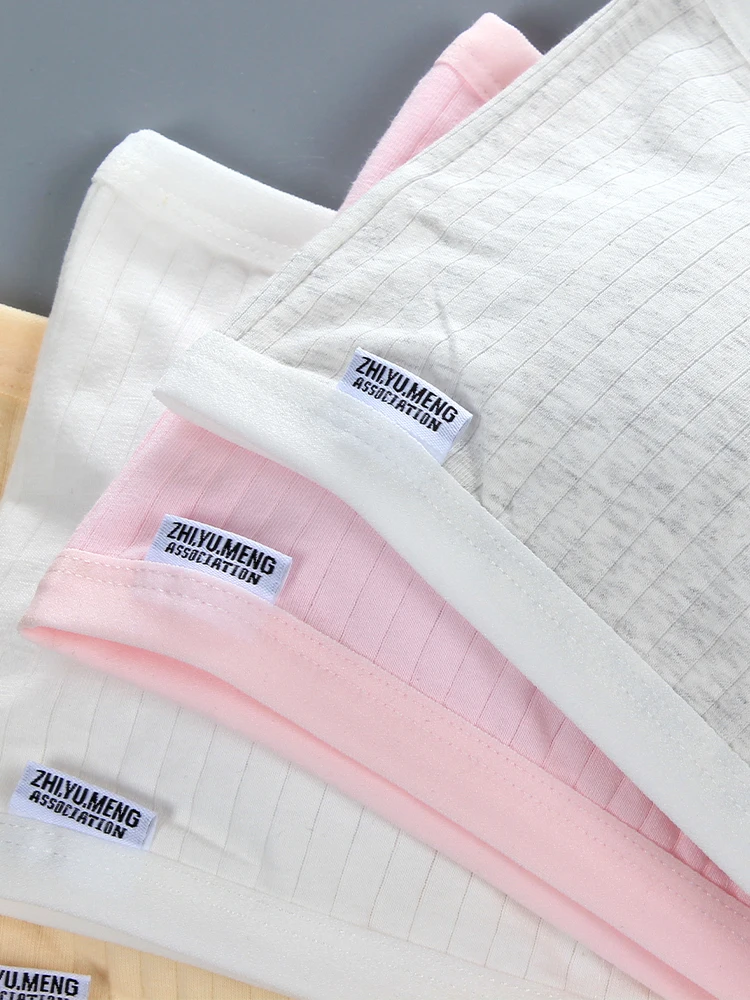 3 Reggiseni Sportivi Per Ragazze 10-15 Anni - In Cotone, Con Ferretti Fissi E Stampa - Foto 3