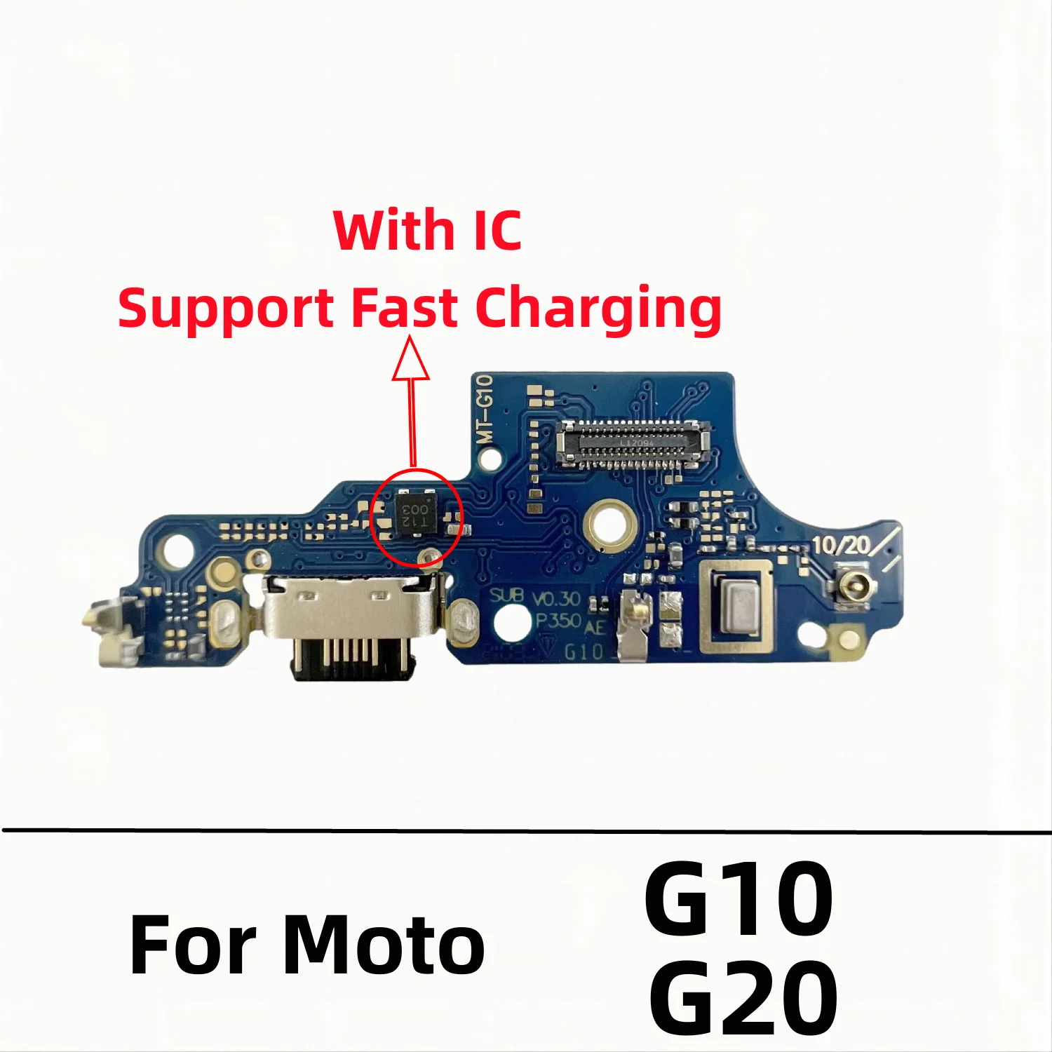 USB Charger Dock Connector Board Charging Port Flex Cable For Motorola Moto G10 G20 G50 G60 G60s G100 G31 G41 G71 G82 G22 G200