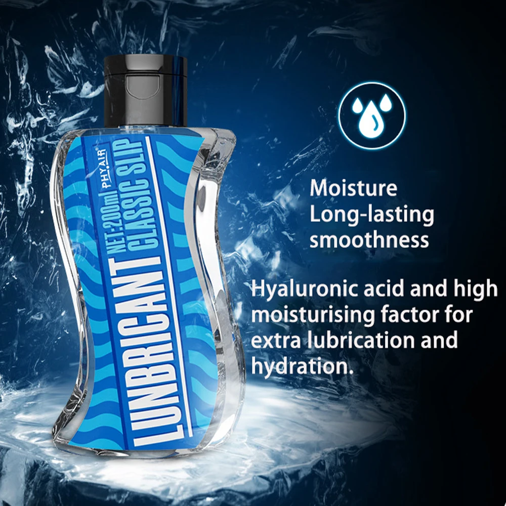 200ML Hyaluronic Acid Large Capacity Sex Lube Water-based Gel Sexual Lubricant for Couple Vagina Anal Sex Toy Lube Adult Sexshop sexual lubricant