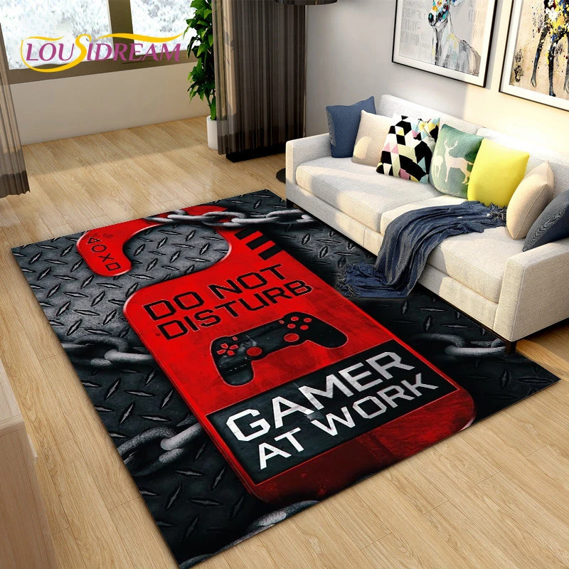 Gamer Controller Area Rug Gamer Living Room Carpet Carpets Game