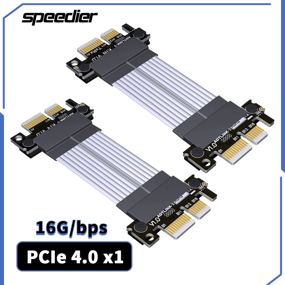 

2023 NEW PCI Express 4.0 x1 to x1 Jumper Cable K11VS K11NS Male Gold-Finger Connector Gen4.0 Tx Rx Signal Docking Riser Extender
