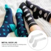 2 Pcs Sock Shaping Board Straight Jig Sublimation Printing Metal Heated Socks Rack Aluminum Supplies Craft Tools Sock Jig 4