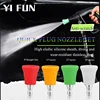 Car Wash Accessories Splash Proof  Stainless Steel Nozzle High Pressure Water Gun Nozzle Soft Rubber Sleeve Sector Nozzle 1