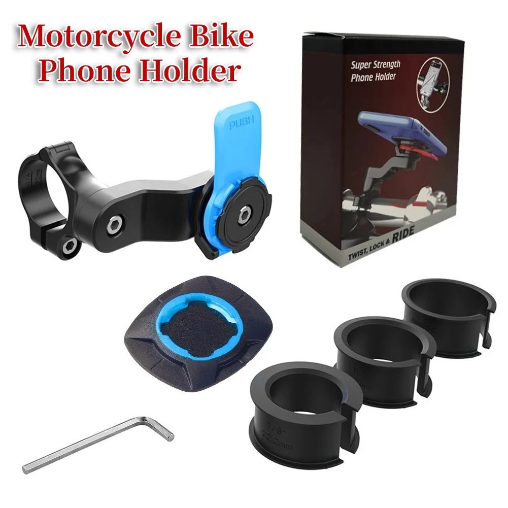 Motorcycle Bike Phone Holder Stand Bicycle Handlebar Phone Holder Self-Locking Holder 360° Rotatable for Xiaomi Security Bracket