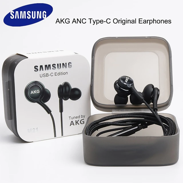 Samsung-Écouteurs intra-auriculaires filaires ANC de type C, contrôle du  volume du micro, casque USB-C pour Galaxy M21 Note10 S20 S21 Ultra A52 A72,  Original - AliExpress