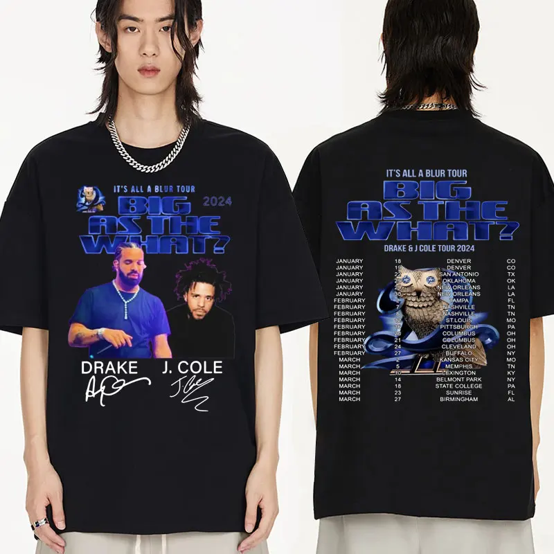 

Rapper Drake T Shirt Men Women's Fashion 100% Cotton T-shirt Short Sleeve Hip Hop Clothing Harajuku Oversized Streetwear Tshirts