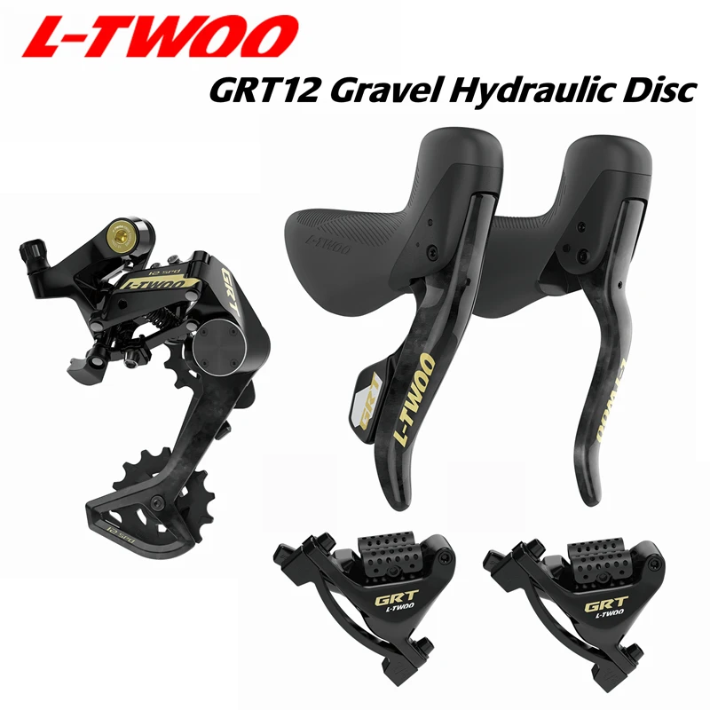 Ltwoo Grt12-Disc 1X12S Freno A Disco Idraulico Stradale Gravel Groupset Fibra Di Carbonio, 5 Kit, Benchmark Grx