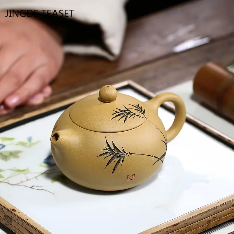 Yixing Classic Xishi tea pots Purple Clay Teapot Handmade beauty kettle Teaware Chinese Tea Ceremony Customized Gifts 190ml