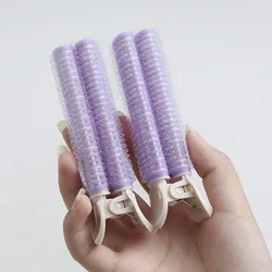 Volume Boost Hair Styling Clips - Curlers, Rollers & Barrettes for Effortless Fluffy Hair (Purple)