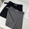 Lucyever Preppy Style A-Line Skirt for Women Summer New High Waist Black Gray Pleated Skirts Female Casual Student Mini Skirts 3