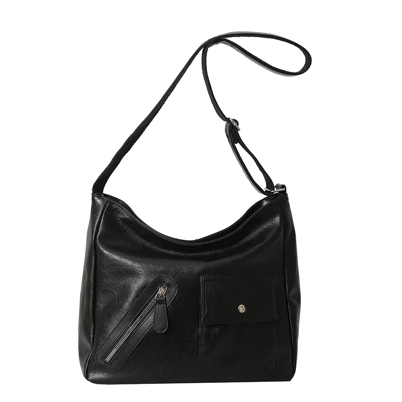 Free Shipping New Women's Bag Fashion Casual Style Simple One Shoulder Crossbody Bag Large Capacity Versatile Shopping Handbag