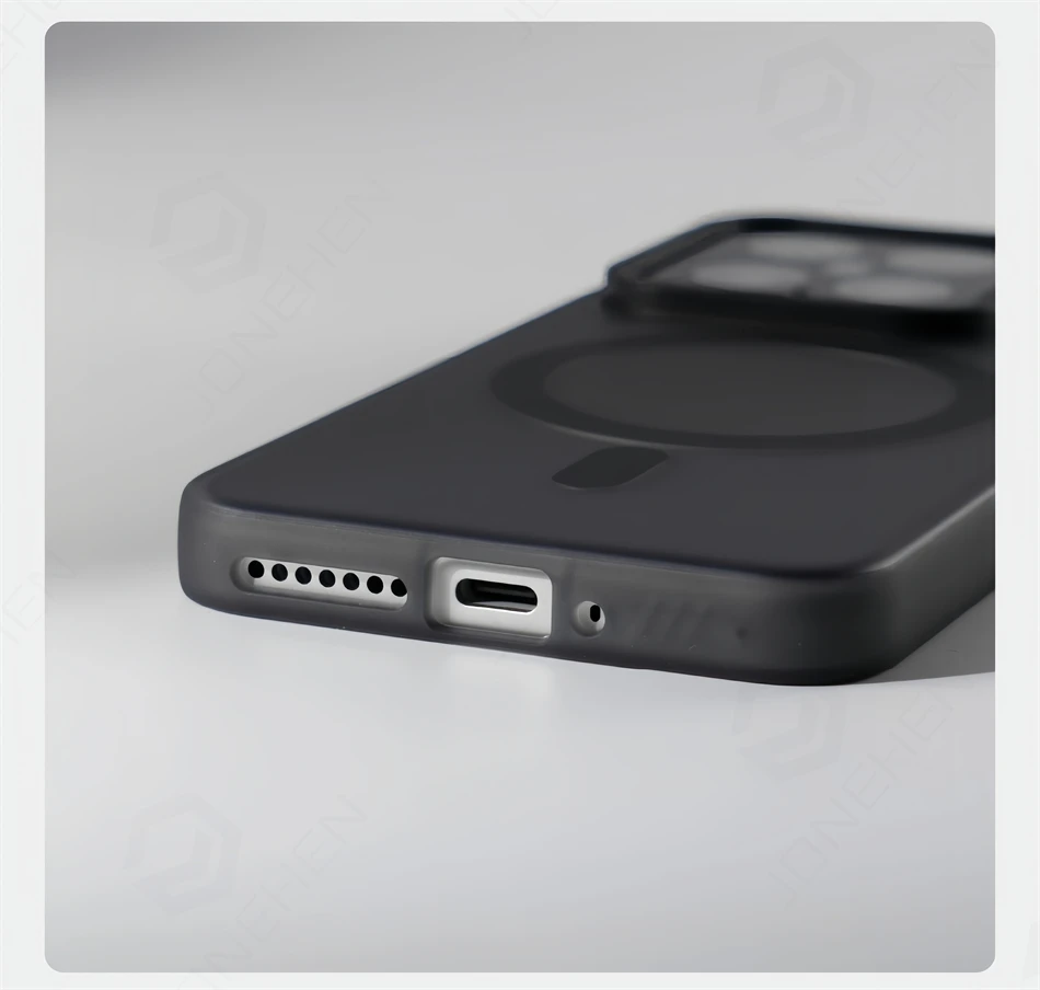 Luxury Magnetic Wireless Charging Case with Shockproof Matte Finish