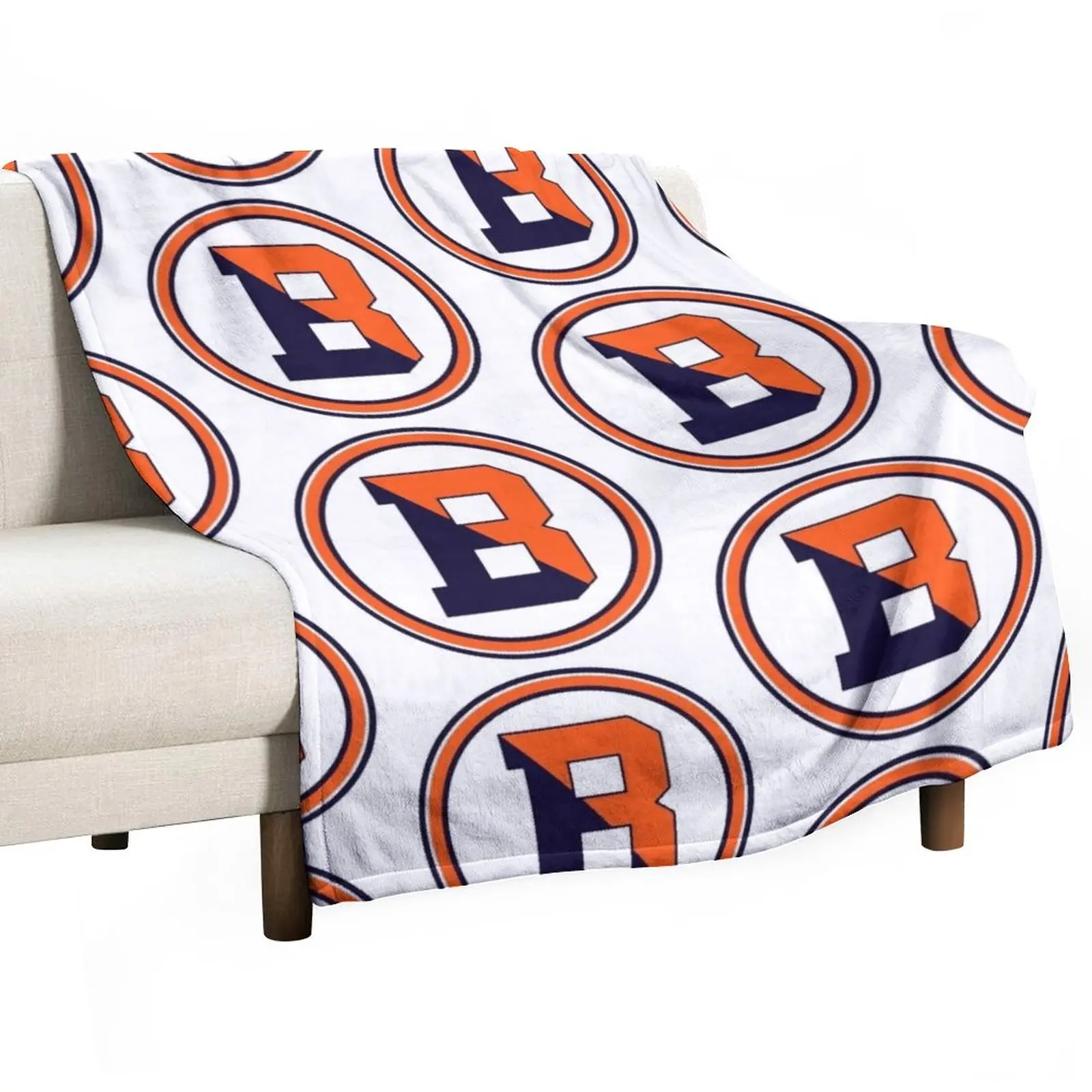 

Bucknell Emblem Throw Blanket Thermal Blanket Cute Blanket Plaid Luxury Blanket