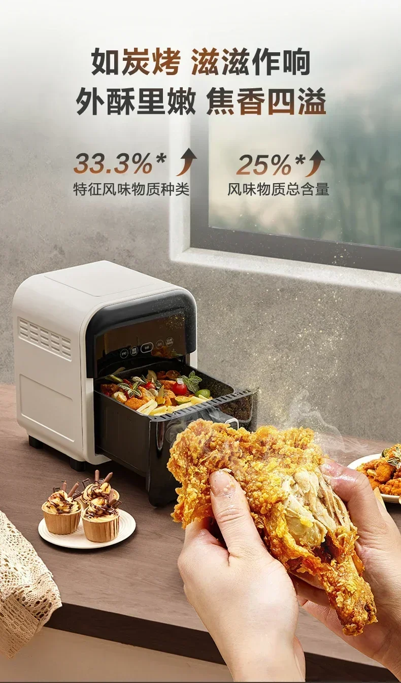 Air fryer. Household. Intelligent. Visual. Electric fryer Multifunctional Large capacity Oven integrated. New French fries maker 6