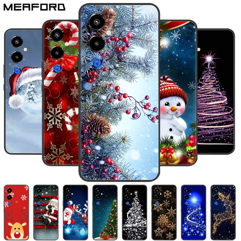 Christmas Silicone Soft TPU Phone Case - Festive Holiday Gift Cover