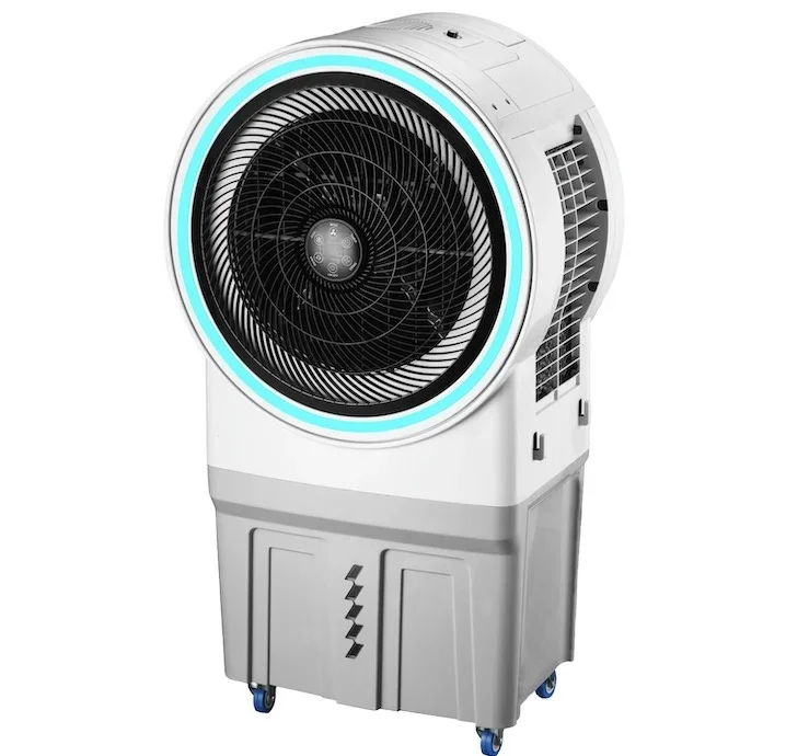 150W 60L Water Tank High-density Water Curtain, Air Inlet on 3 Sides with Button Control for Home and Outdoor