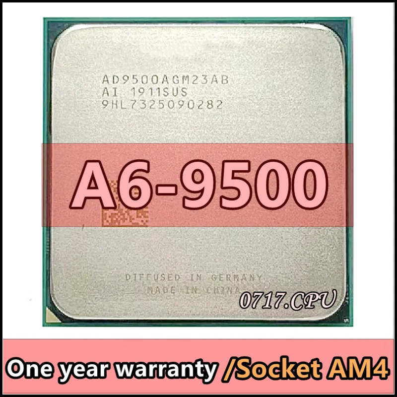 

A6-9500 A6 9500 A6 9500B 3.5 GHz Used Dual-Core CPU Processor AD9500AGM23AB/ AD950BAGM23AB Socket AM4
