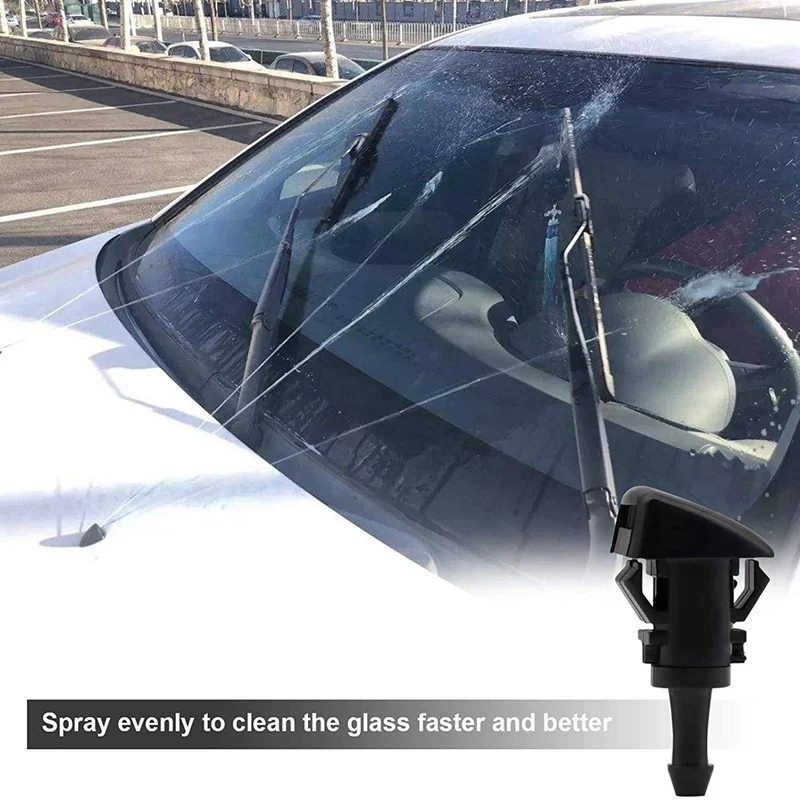 Front Windshield Washer Nozzles Wiper Spray Kit For Dodge Ram Jeep 4805742AB O