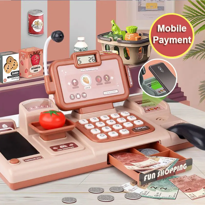 Children's Puzzle Play Toy House Girl Toy Simulation Supermarket Cash Register Electric Multifunctional Parent-Child Toy 5