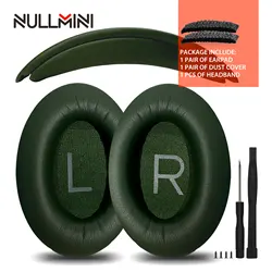 Premium Replacement Earpads with Headband (1 set of dark green)