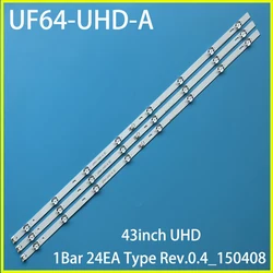 LED strip For 43UH603V 43UH610V 43UF6407 43UH620V 43UH619V 43UF6409 43UH6030 43UF640 43UF640V 43LH604V
