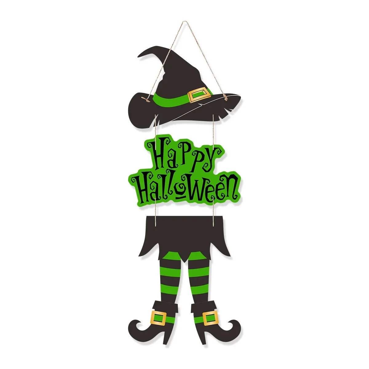 Halloween Witch Door Hanging Decoration description 9