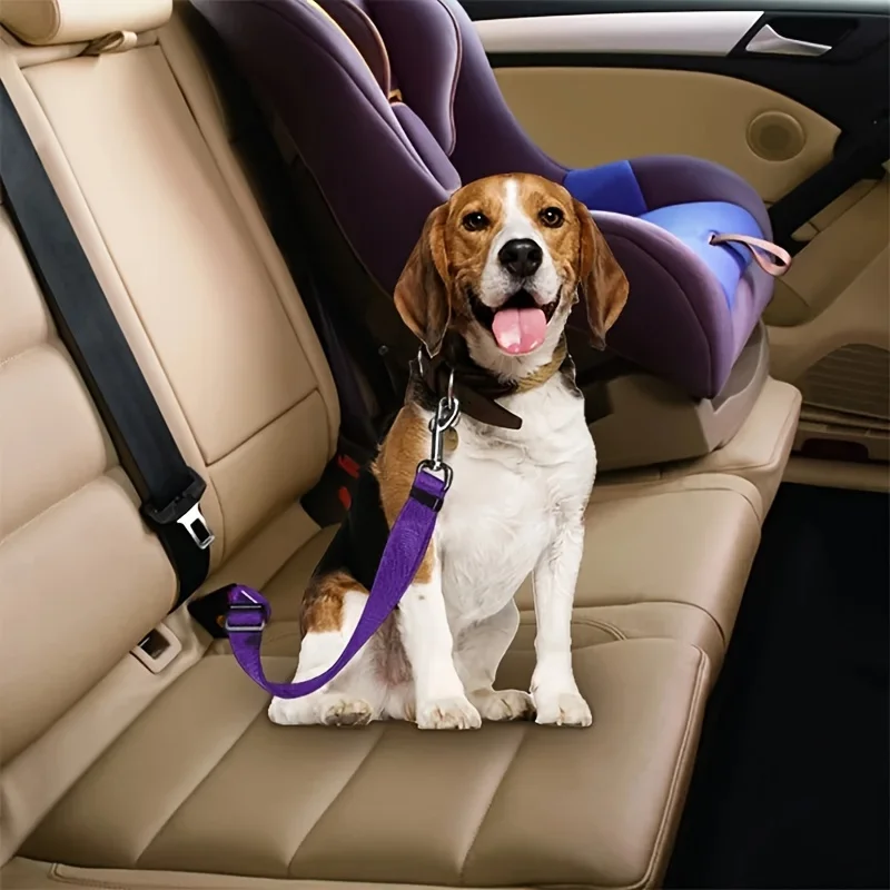 Adjustable Harness and Leash Cat Dog Car Seat Belt Pet Seat Vehicle Dog Harness Lead Clip TractionCar Travel Supplies for Dogs