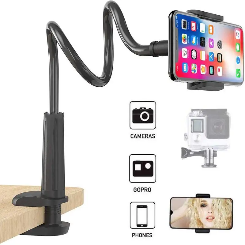 Supporto Flessibile Per Webcam Supporto Per Telefono Cellulare Per Fotocamera Per Logitech Table Bed Clip Per Morsetto A Collo D'Oca Montata Su Scriva