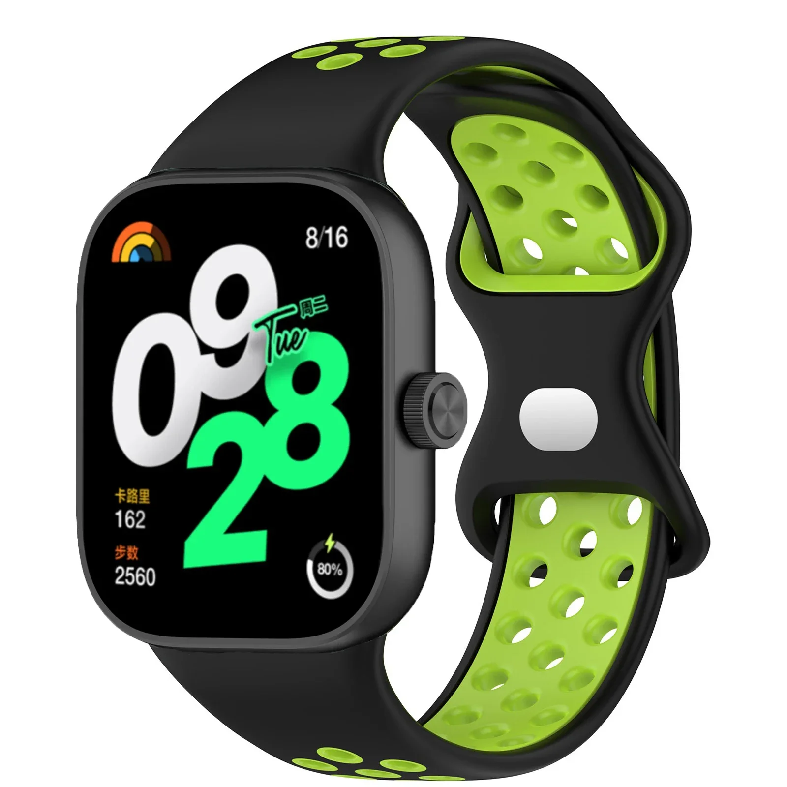 Breathable Silicone Strap Replacement for Smartwatches - Universal Fit Bracelet Band