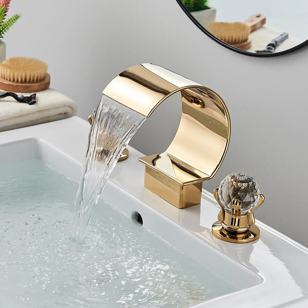 Promotion Bathroom Faucet Brass Bath Shower Set Bathroom Basin Faucet Kitchen Mixer Tap 2