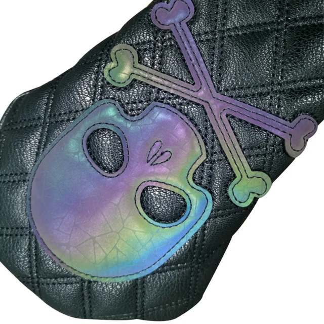 고급 PU 가죽으로 제작된 해골 그라디언트 골프 우드 커버