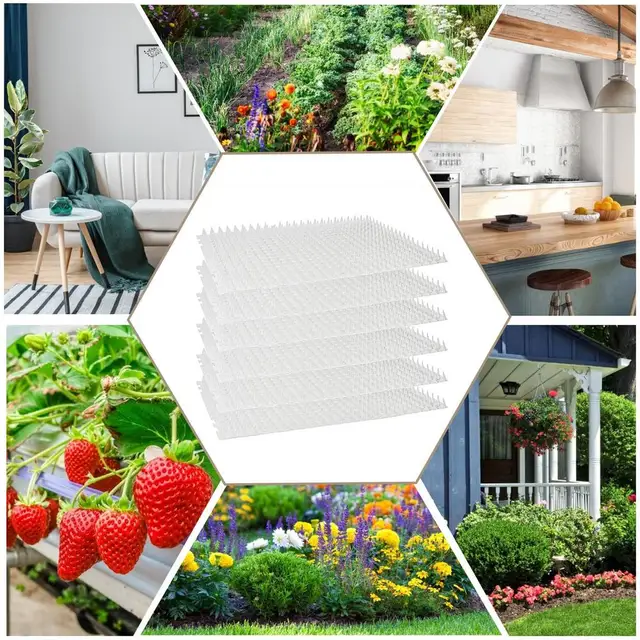 6 Stück transparente Katzen abwehr matte Outdoor Scat Matte Garten