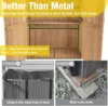 Outdoor Storage Shed Upgraded with Strong Metal Frame Garden Tool Shed Storage House Cabinet with Adjustable Shelfs 3