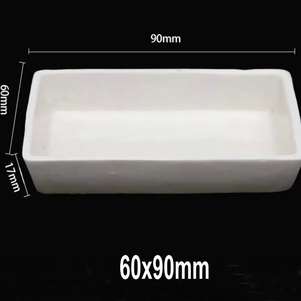 실험실 화학 실험용 개방 도자기 연소 보트, 방주의 도자기 보트, 90x60mm, 2 개