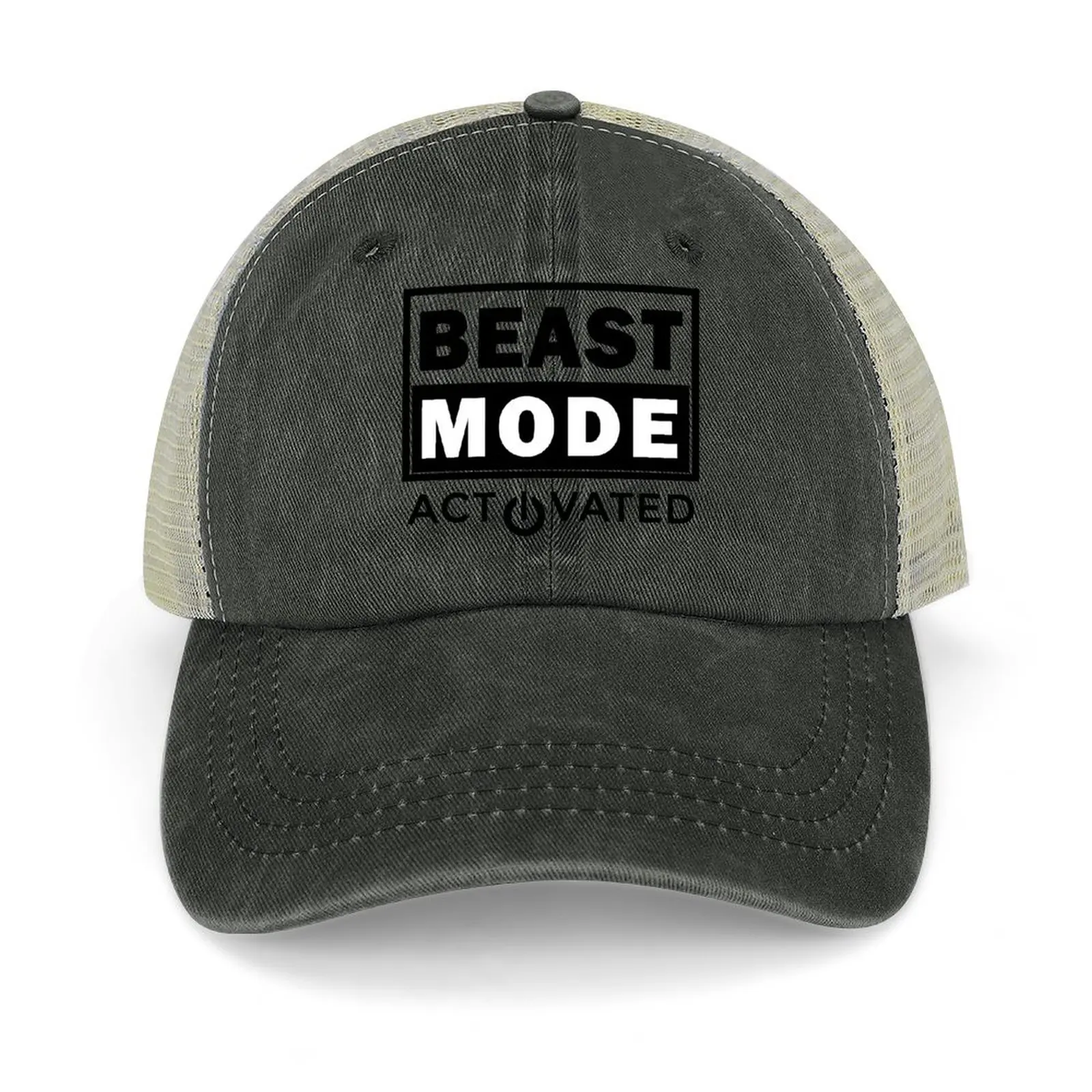 

Activate The Beast Mode Cowboy Hat Vintage Trucker Cap For Women Men's
